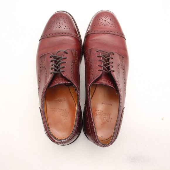 Allen Edmonds Lexington Shoes Men\'s Size 10 D Burgundy Leather Oxford Dress main image 4